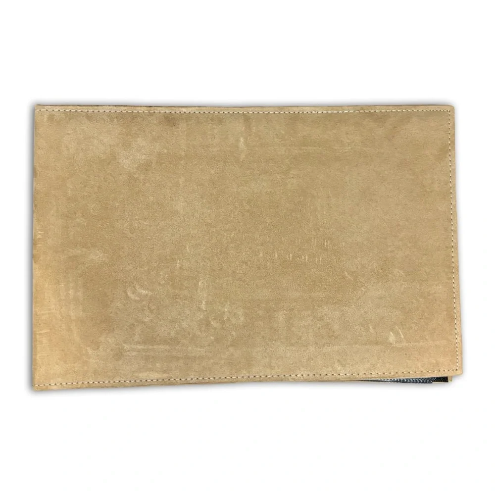 9 1/2” x 14 1/2” Tan Suede Photo Album